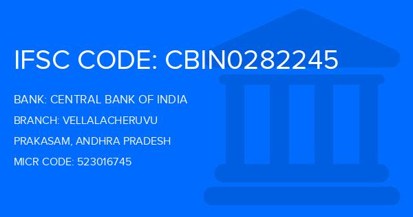 Central Bank Of India (CBI) Vellalacheruvu Branch IFSC Code