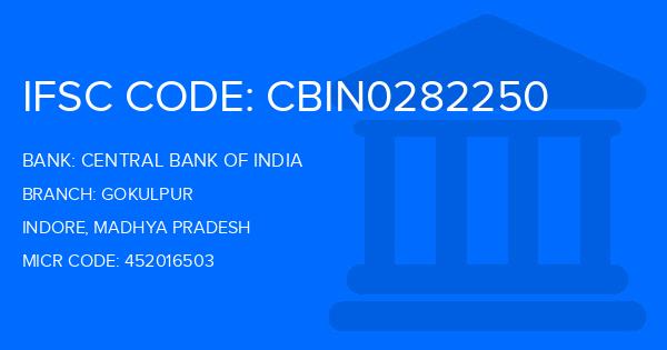 Central Bank Of India (CBI) Gokulpur Branch IFSC Code
