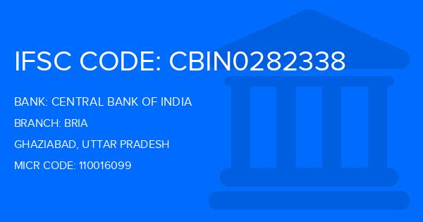 Central Bank Of India (CBI) Bria Branch IFSC Code