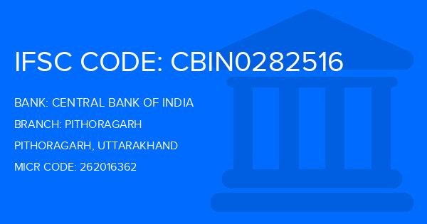 Central Bank Of India (CBI) Pithoragarh Branch IFSC Code