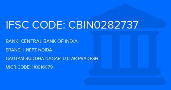 Central Bank Of India (CBI) Nepz Noida Branch IFSC Code