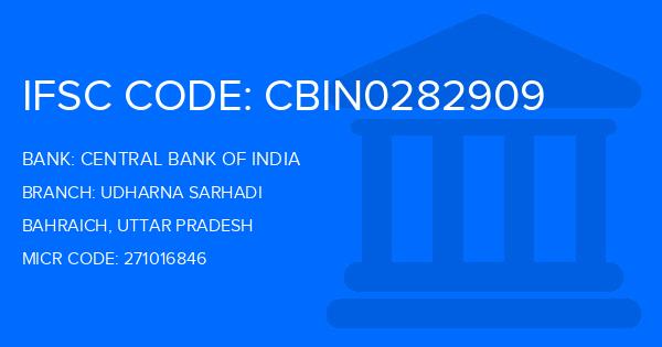 Central Bank Of India (CBI) Udharna Sarhadi Branch IFSC Code