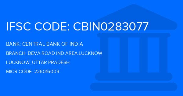 Central Bank Of India (CBI) Deva Road Ind Area Lucknow Branch IFSC Code