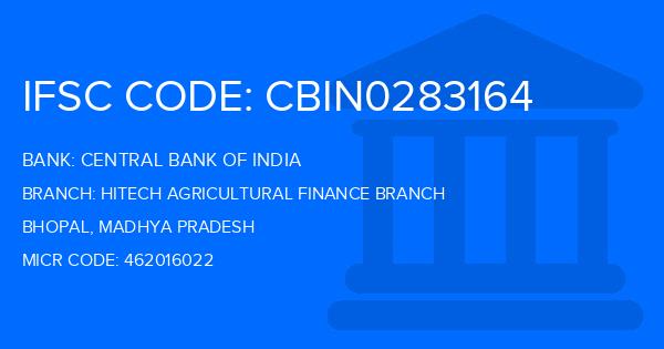 Central Bank Of India (CBI) Hitech Agricultural Finance Branch