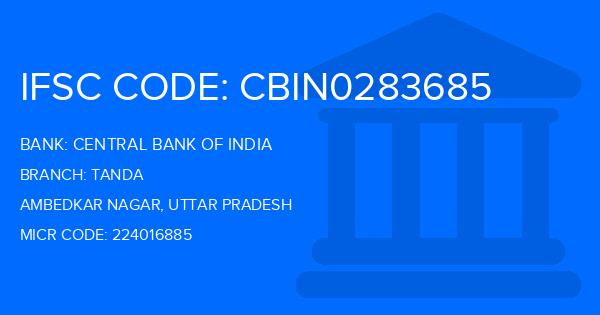 Central Bank Of India (CBI) Tanda Branch IFSC Code