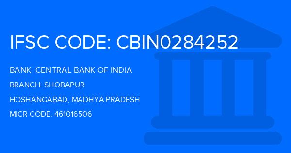 Central Bank Of India (CBI) Shobapur Branch IFSC Code