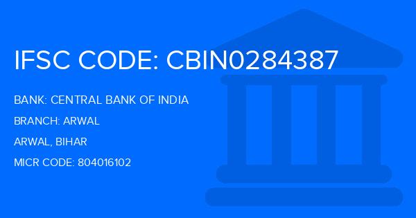Central Bank Of India (CBI) Arwal Branch IFSC Code