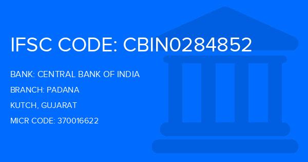 Central Bank Of India (CBI) Padana Branch IFSC Code