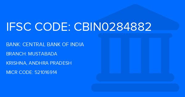 Central Bank Of India (CBI) Mustabada Branch IFSC Code