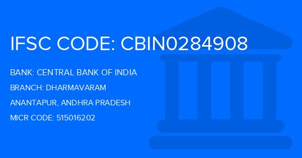 Central Bank Of India (CBI) Dharmavaram Branch IFSC Code