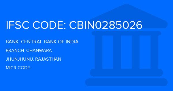 Central Bank Of India (CBI) Chanwara Branch IFSC Code