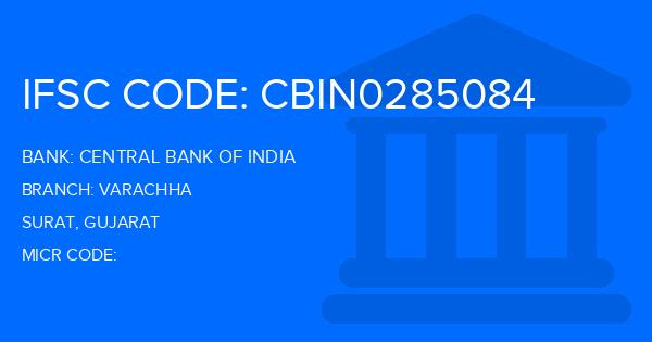 Central Bank Of India (CBI) Varachha Branch IFSC Code