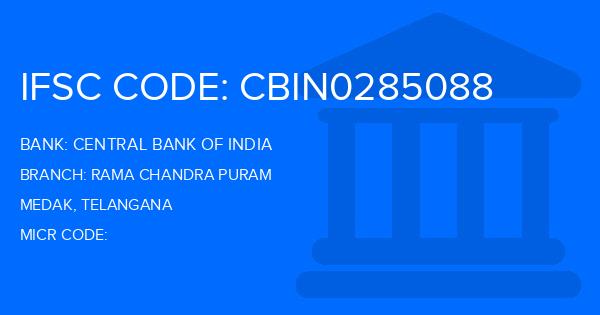 Central Bank Of India (CBI) Rama Chandra Puram Branch IFSC Code