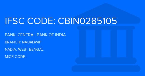 Central Bank Of India (CBI) Nabadwip Branch IFSC Code
