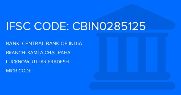 Central Bank Of India (CBI) Kamta Chauraha Branch IFSC Code