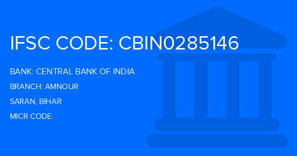 Central Bank Of India (CBI) Amnour Branch IFSC Code