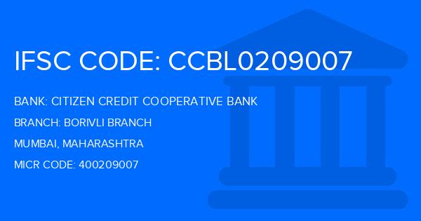 Citizen Credit Cooperative Bank Borivli Branch