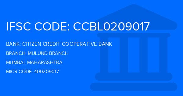 Citizen Credit Cooperative Bank Mulund Branch