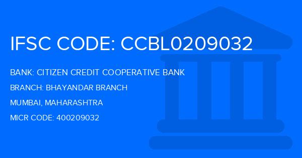 Citizen Credit Cooperative Bank Bhayandar Branch