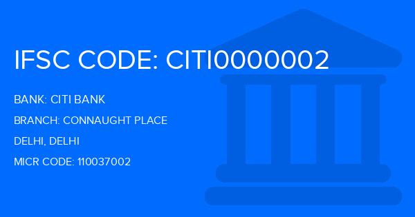 Citi Bank Connaught Place Branch IFSC Code