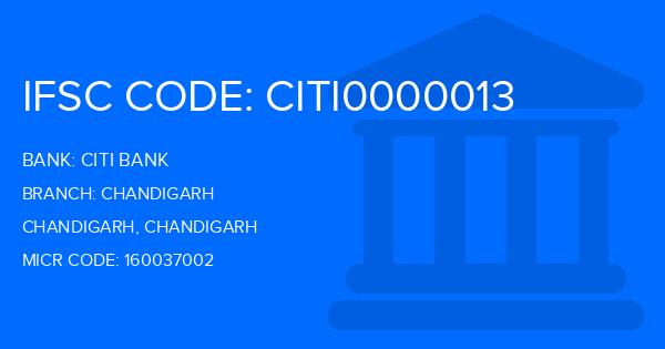 Citi Bank Chandigarh Branch IFSC Code
