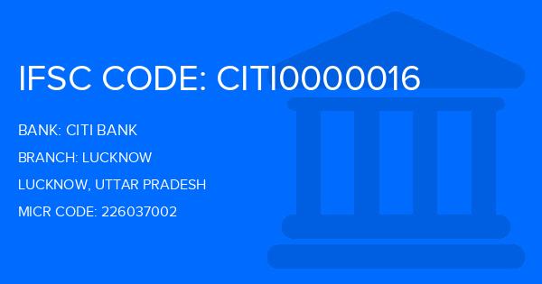 Citi Bank Lucknow Branch IFSC Code