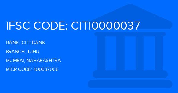 Citi Bank Juhu Branch IFSC Code