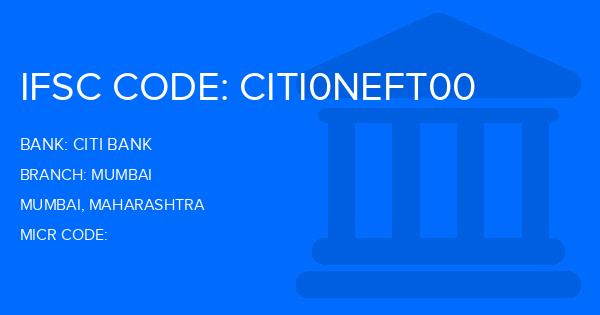 Citi Bank Mumbai Branch IFSC Code