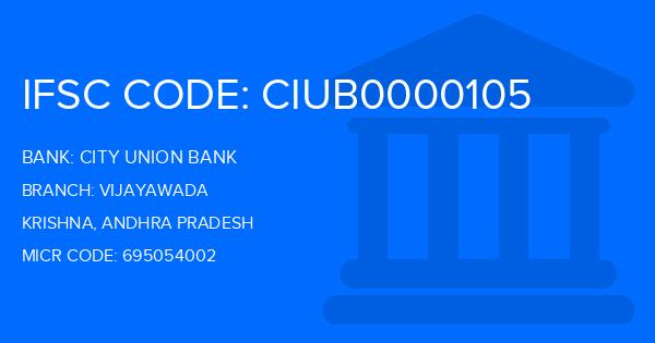 City Union Bank (CUB) Vijayawada Branch IFSC Code