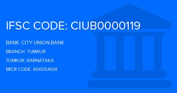 City Union Bank (CUB) Tumkur Branch IFSC Code
