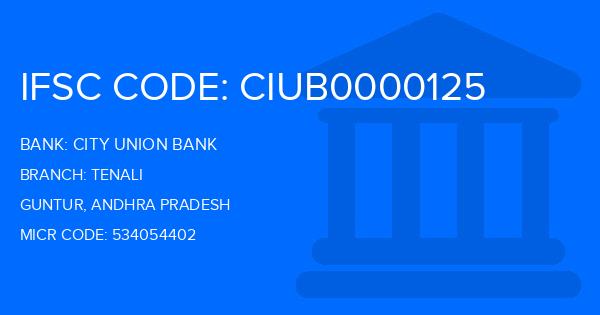 City Union Bank (CUB) Tenali Branch IFSC Code