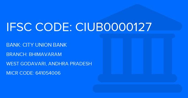 City Union Bank (CUB) Bhimavaram Branch IFSC Code