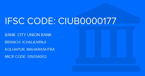 City Union Bank (CUB) Ichalkarnji Branch IFSC Code