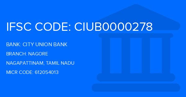 City Union Bank (CUB) Nagore Branch IFSC Code