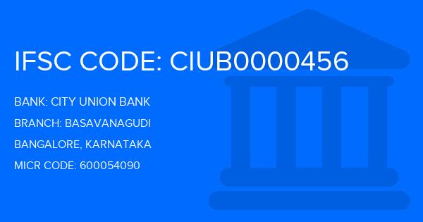 City Union Bank (CUB) Basavanagudi Branch IFSC Code