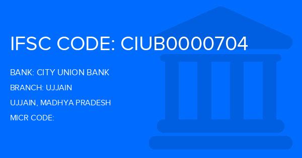 City Union Bank (CUB) Ujjain Branch IFSC Code