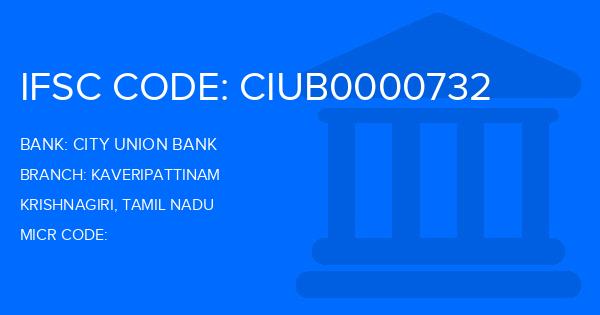 City Union Bank (CUB) Kaveripattinam Branch IFSC Code