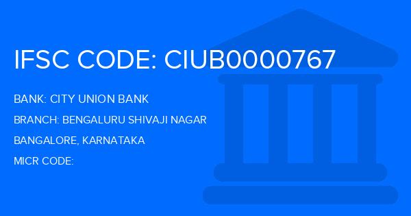 City Union Bank (CUB) Bengaluru Shivaji Nagar Branch IFSC Code