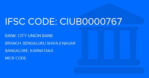 City Union Bank (CUB) Bengaluru Shivaji Nagar Branch IFSC Code