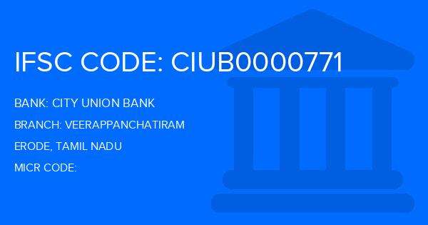 City Union Bank (CUB) Veerappanchatiram Branch IFSC Code
