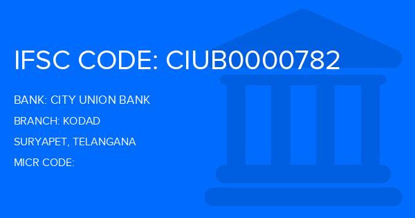 City Union Bank (CUB) Kodad Branch IFSC Code