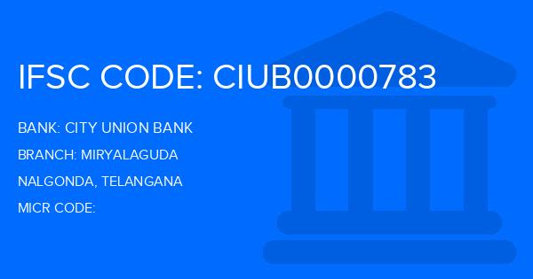 City Union Bank (CUB) Miryalaguda Branch IFSC Code