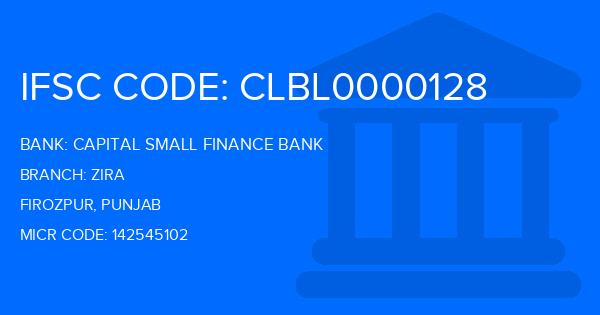 Capital Small Finance Bank Zira Branch IFSC Code