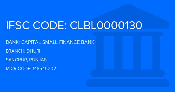 Capital Small Finance Bank Dhuri Branch IFSC Code