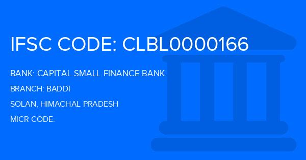 Capital Small Finance Bank Baddi Branch IFSC Code