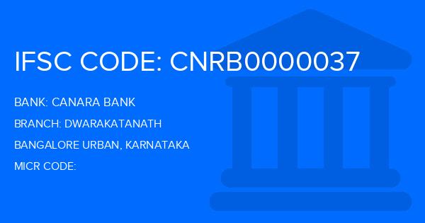 Canara Bank Dwarakatanath Branch IFSC Code