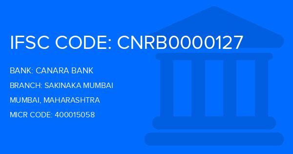 Canara Bank Sakinaka Mumbai Branch IFSC Code