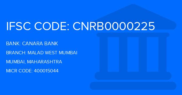 Canara Bank Malad West Mumbai Branch IFSC Code