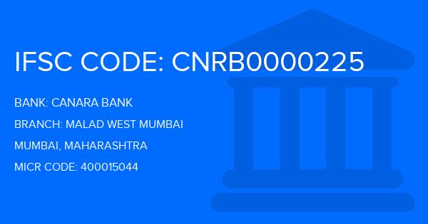 Canara Bank Malad West Mumbai Branch IFSC Code