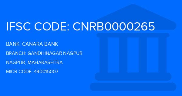 Canara Bank Gandhinagar Nagpur Branch IFSC Code